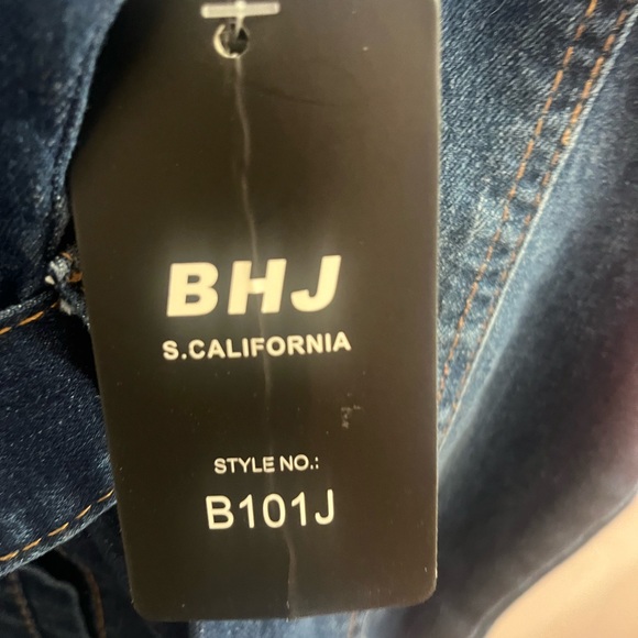 NWT BHJ Denim Button-Up Dress, Size Small - Picture 4 of 5